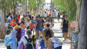 Pamucak sahilinde müzik kampı