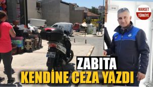 Fıkralara konu olacak olay! Kendine ceza yazdı