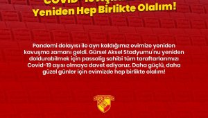 Göztepe'den taraftarına aşı çağrısı