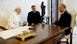 Irak Başbakanı Mustafa el-Kazımi, Papa ile bir araya geldi