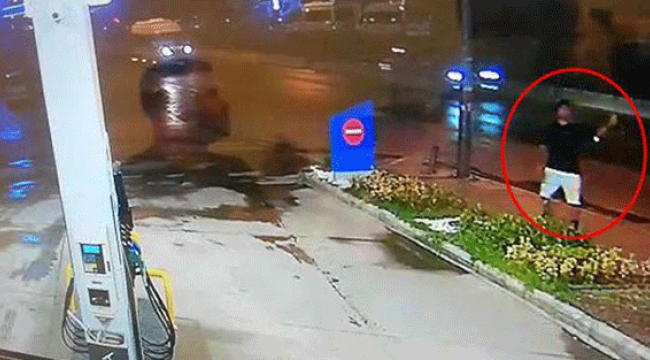 İzmir'de, akaryakıt istasyonuna bomba attı