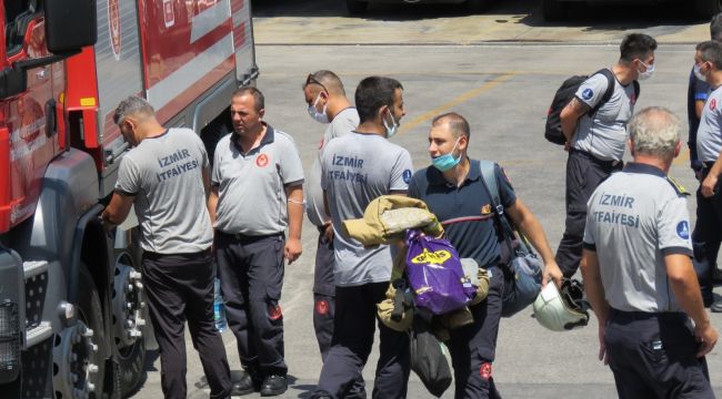 İzmir'den Manavgat yangınına yardım eli: Müdahale için araçlar gönderildi