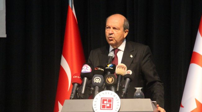 KKTC Cumhurbaşkanı Tatar: "Türk askerleri gelmeseydi bugün Kıbrıs Yunan adası olurdu"