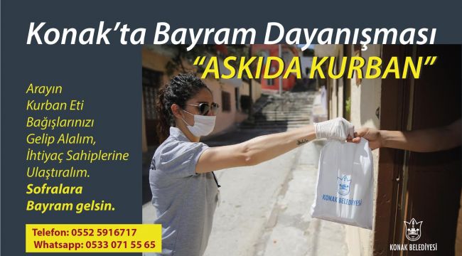 Konak'ta "Askıda Kurban" Dayanışması 