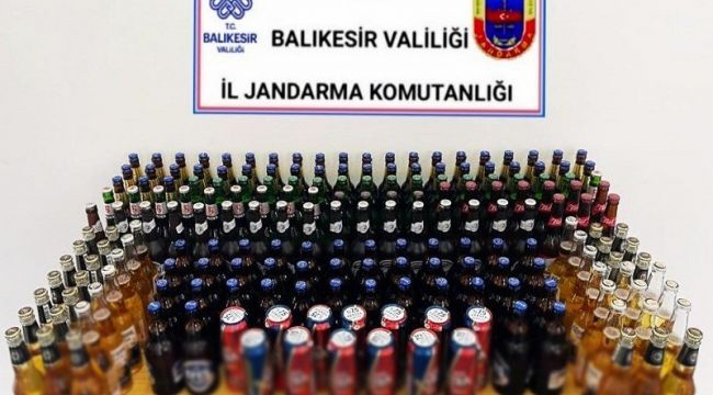 Marmara'da kaçak içki operasyonunda 1 kişi yakalandı