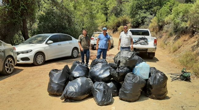 Marmaris'te bayramda 3 bin ton çöp toplandı