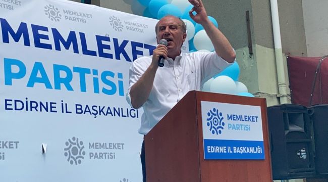 Memleket Partisi Genel Başkanı İnce'den Kılıçdaroğlu'na çağrı "gel milletin önünde tartışalım"
