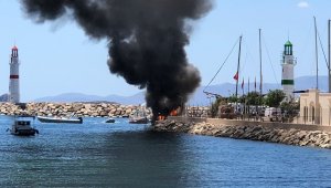 Milyon dolarlık yat küle döndü