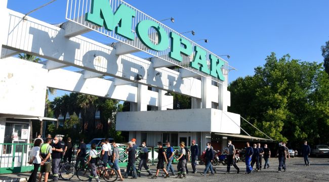 Mopak işçileri eylem yaptı