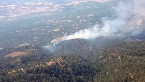 Nazilli'de yangın söndürme çalışmaları sürüyor