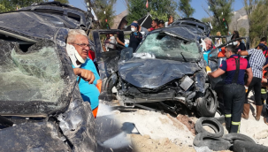 Tatil yolunda feci kaza