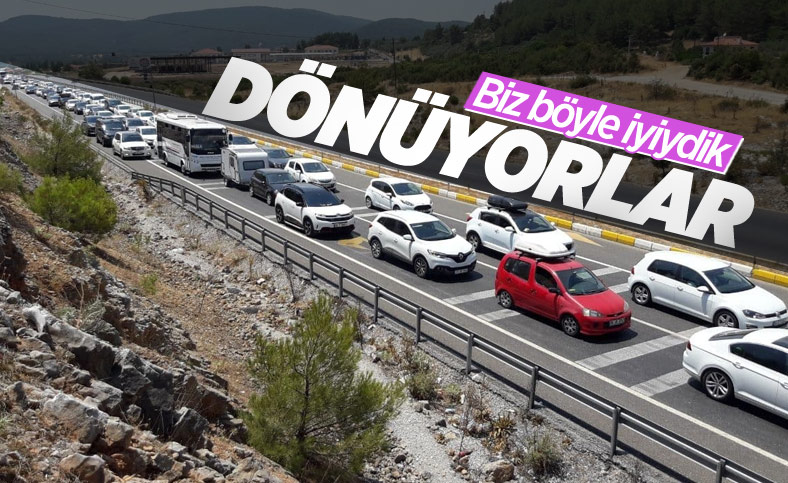 Tatilcilerin dönüş çilesi başladı