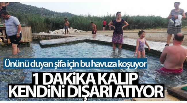 Ününü duyan şifa için bu havuza koşuyor