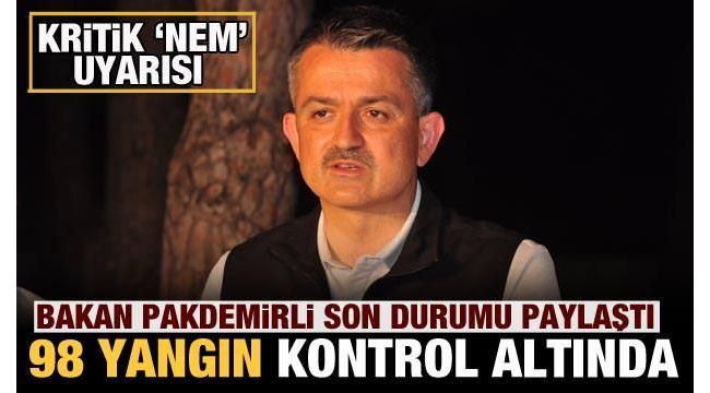 107 tane orman yangını çıktı, 98'i kontrol altında