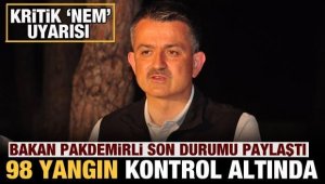 107 tane orman yangını çıktı, 98'i kontrol altında