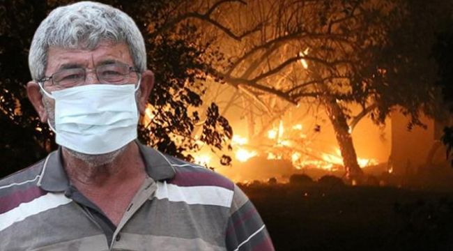 Alevler arasında öldü sanılıyordu, yürüyerek geldi