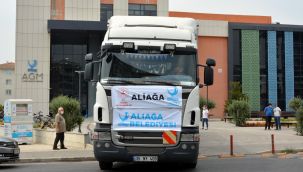 Aliağalılardan yangın bölgelerine destek