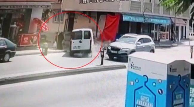 Anne ile çocuğun inanılmaz kurtuluşu kamerada