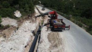 Çeşme'nin suyu yolda: 14 km'lik ana iletim hattı tamamlandı