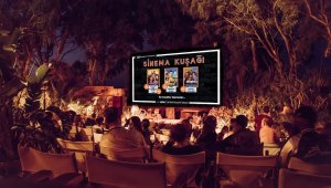 Gaziemir'de açık havada sinema keyfi