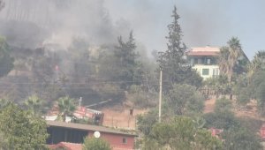 Hisarönü'nde alevler evlere ulaştı