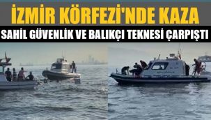 İzmir'de Sahil Güvenlik, balıkçı teknesiyle çarpıştı