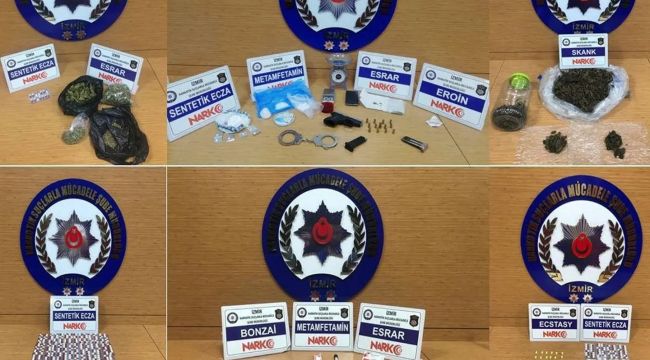 İzmir polisi, zehir tacirlerine göz açtırmıyor: 15 tutuklama