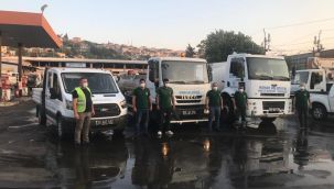 Konak'tan yangın bölgesine destek