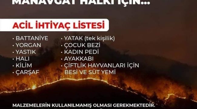 Kuşadası Belediyesi, yangınzedeler için kampanya başlattı