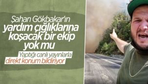 Marmaris'te bulunan Şahan Gökbakar konum atıp yangınları bildiriyor