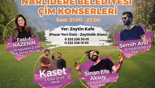 Narlıdere'de Çim Konserleri başlıyor!
