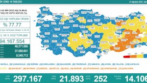 Son 24 saatte koronadan 252 kişi hayatını kaybetti