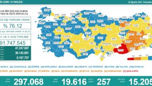 Son 24 saatte koronadan 257 kişi hayatını kaybetti