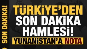 Türkiye'den Yunanistan'a nota