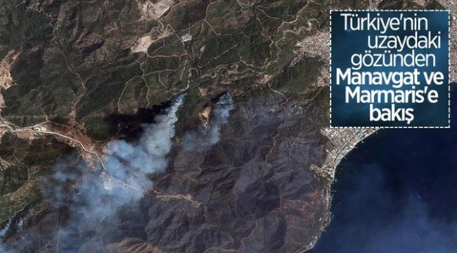 Uzaydan yangın yerleri! Orman kalmamış