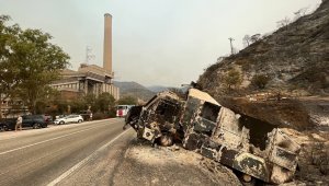 Yangından sonra Termik Santral bölgesi