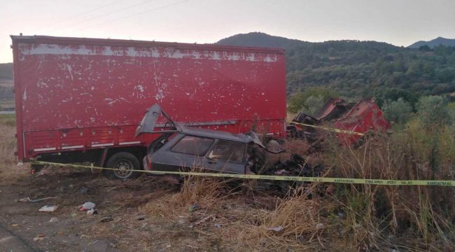 Abi kardeş kazada can verdi