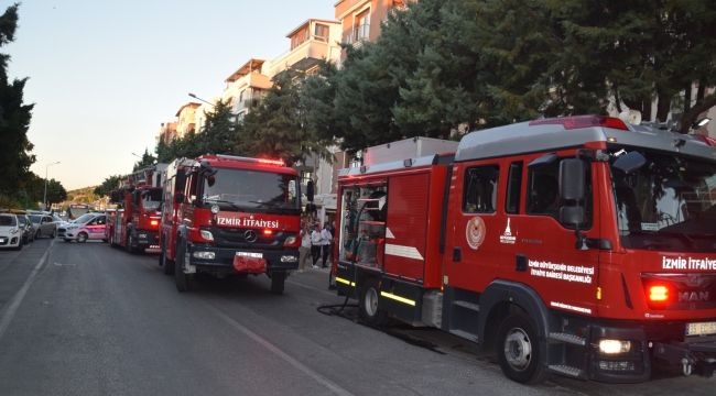 Aliağa'da iş yerinde çıkan yangın korkuttu