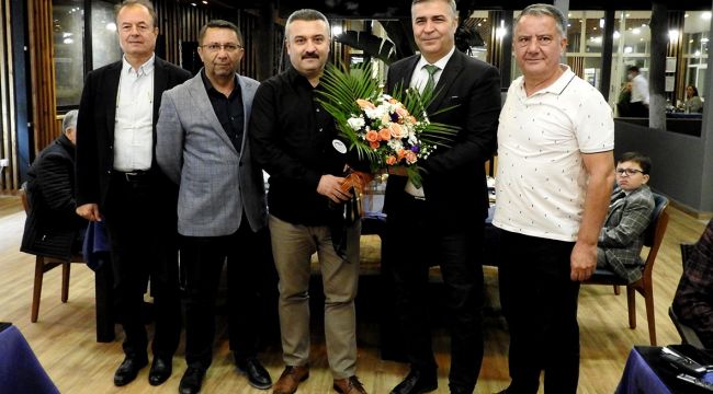 Çeşme Emniyet Müdürü Gürcan Alev'e veda yemeği