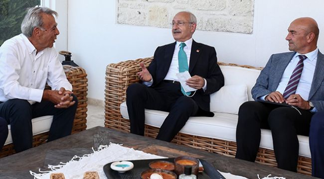 CHP lideri Kılıçdaroğlu'ndan Aziz Kocaoğlu'na ziyaret