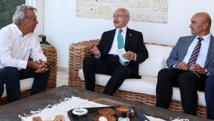 CHP lideri Kılıçdaroğlu'ndan Aziz Kocaoğlu'na ziyaret