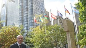 Cumhurbaşkanı Erdoğan New York Göbeklitepe Anıtı'nda