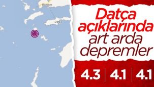 Datça peş peşe depremlerle sallanıyor