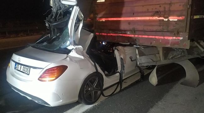 Denizli'de görevli polis kazada hayatını kaybetti