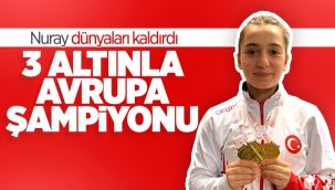 Genç halterci, 3 altınla Avrupa Şampiyonu