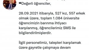 İzmir Valiliği, bin 84 öğrencinin barınma ihtiyacını karşıladı