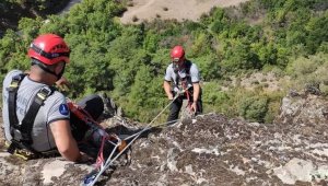 İzmir'de filmleri aratmayan keçi kurtarma operasyonu