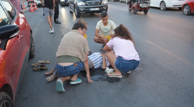Kazayı gördü yardıma koşunca şoke oldu