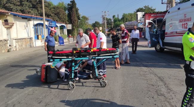 Kuşadası'nda trafik kazası: 1 yaralı