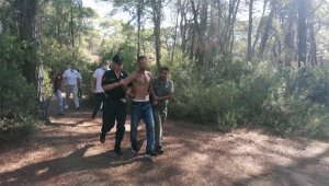 Manavgat'ta ormanı yakarken yakalanan zanlı tutuklandı